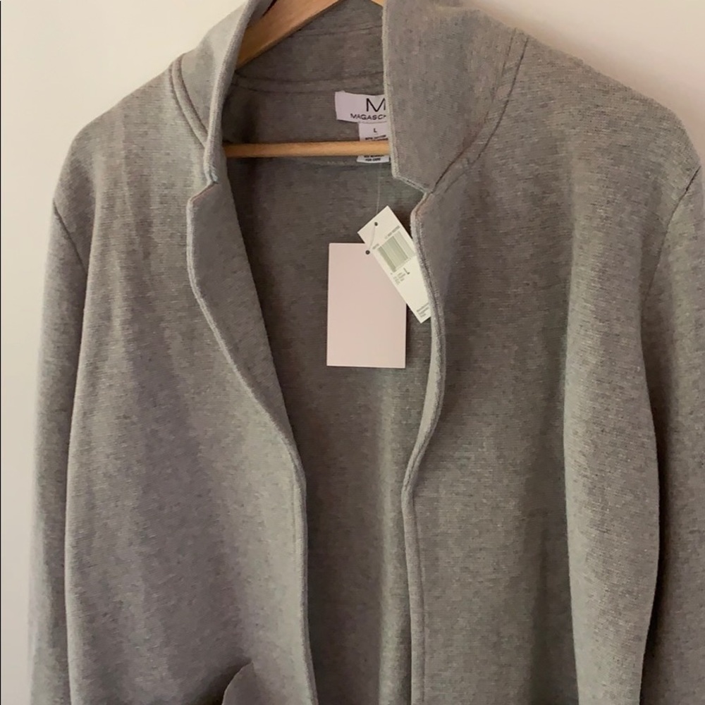 Magaschhoni long sleeved grey sweater size large - Picture 2 of 6